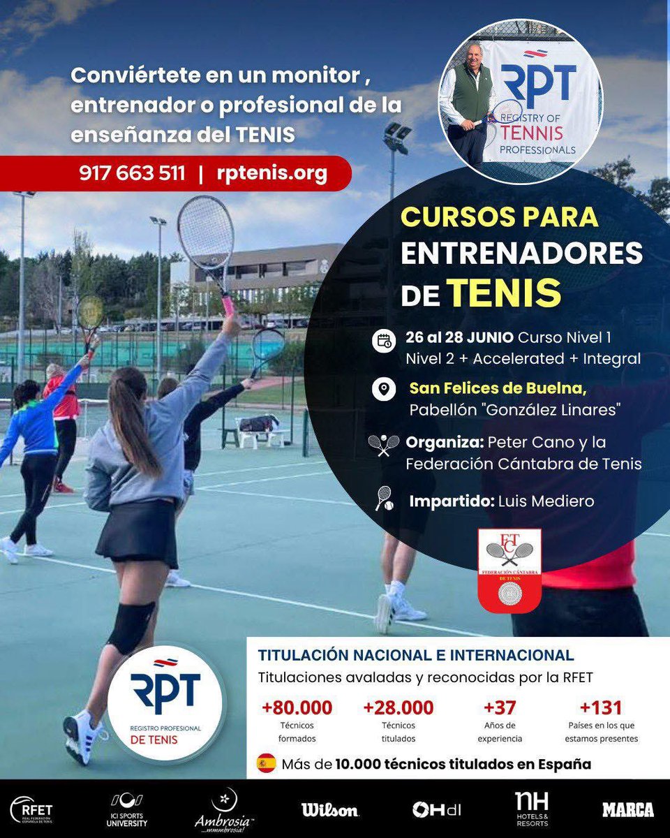 rppadel's tweet photo. ‼️PADEL JUNIO ‼️CURSOS para MONITORES &amp; ENTRENADORES del Registro Profesional de Padel @rppadel, donde se puede obtener una certificación profesional en:

🟢 MADRID: 12/14 de Junio 
🟢 SANTANDER: 26/28 de Junio

👀 https://t.co/w1jjUVwkKr 

https://t.co/oW49xAW2r5 https://t.co/G8u9sKyFF8