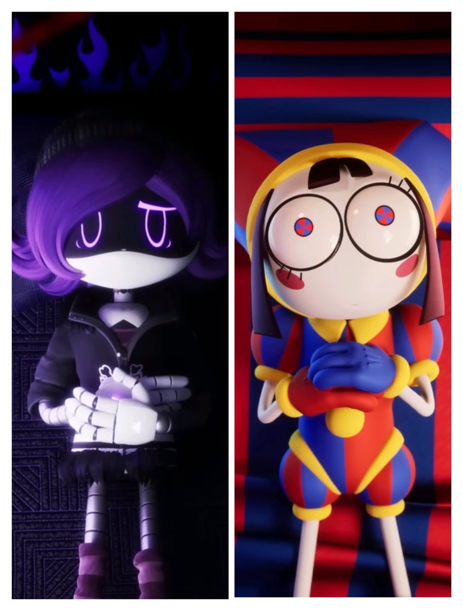 JDennis702's tweet photo. Same Vibe #glitch #uzidoorman #pomni #theamazingdigitalcircus #murderdrones https://t.co/TP80Nf0pG9