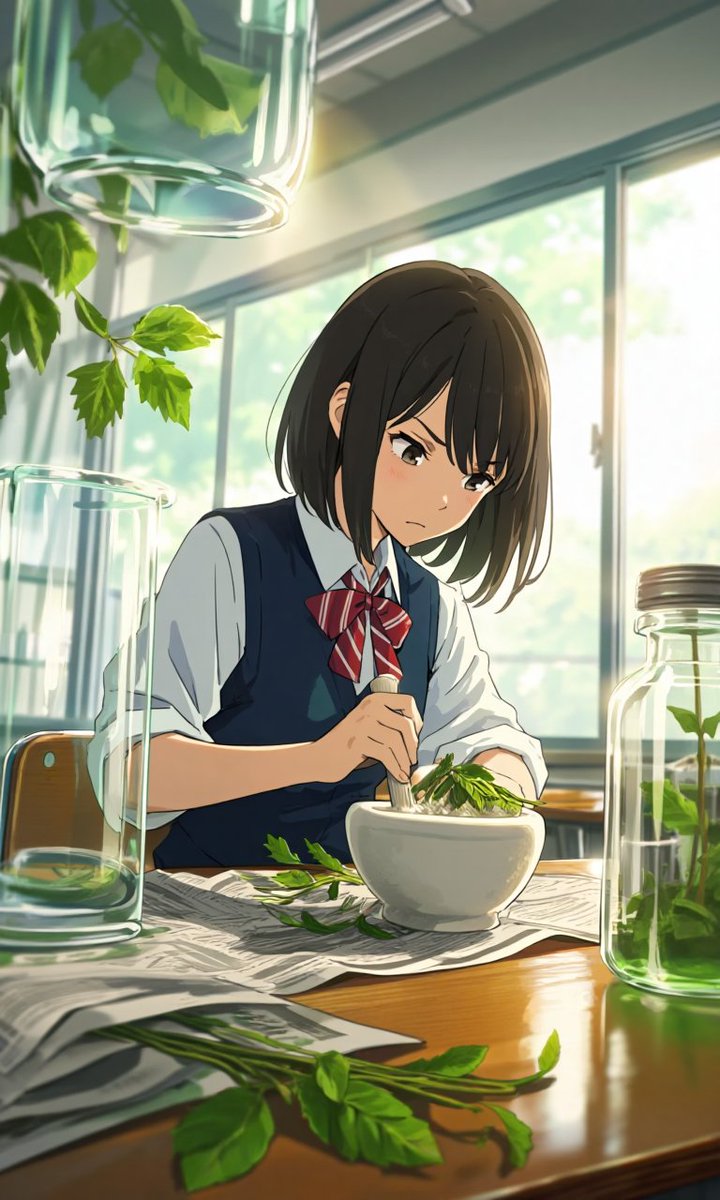Lab_and_Light's tweet photo. 水入れすぎたかも。

Maybe I put in too much water.

#Aiart️ #AIイラスト #AIillustration #制服 https://t.co/mIs45dAwTq
