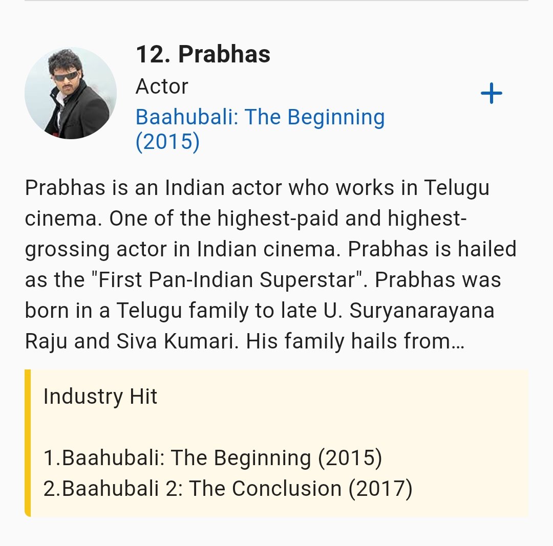 PRINCEMANI07's tweet photo. #MaheshBabu  Industry Hits 
: - Pokiri ( 2006 )
     Srimanthudu ( 2015 )

#Prabhas‌  Industry Hits 
:- BB 1 ( 2015 )
     BB 2 ( 2017 ) 

Source :- IMDb 

Prabhas Nee Lotary Fans Ni Adupulo pettuko ra  🐃🐃 

@urstrulyMahesh King Of Whole World 🌎 
#Varanasi https://t.co/9KL86IOEpp
