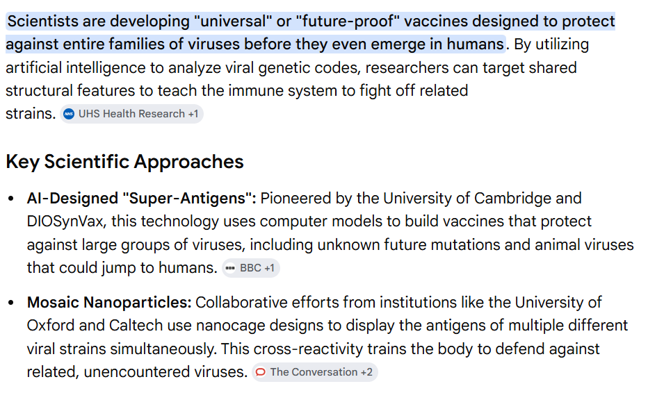 zoeharcombe's tweet photo. Vaccines being developed to try to prevent viruses that we don't even know about yet. 
What could possibly go wrong?!
https://t.co/QQ7VblMVU4 https://t.co/FRuXWC2e1K