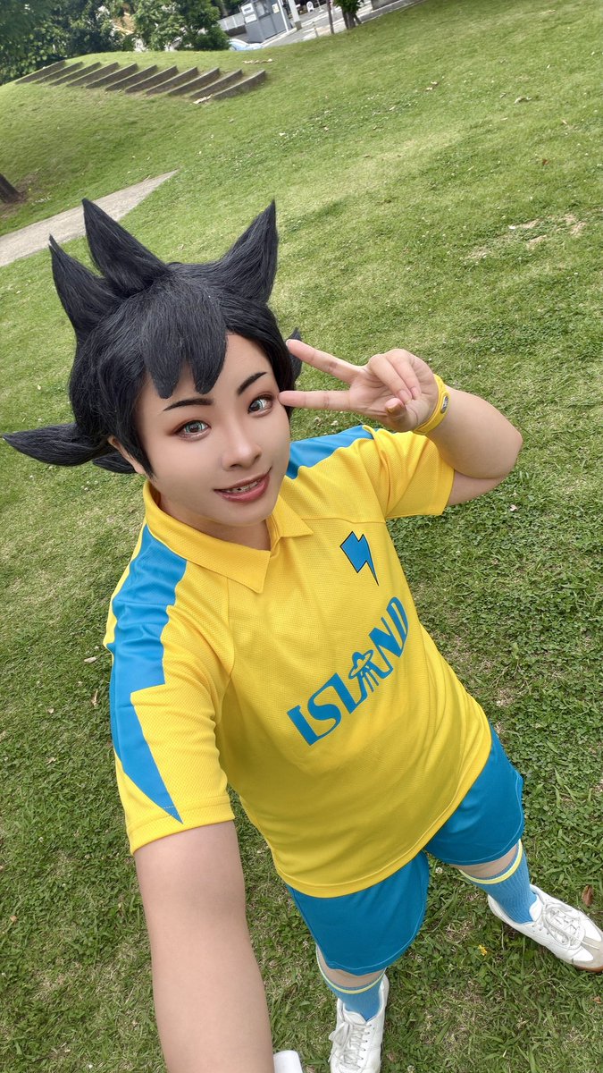 GAKKYU_OH's tweet photo. イ　コスプレ
主人公たちで撮影してきた🥹めっちゃいなずまいれぶん！て感じの1日が過ごせてすっごい良かった〜全員に感謝が止まらない https://t.co/O5GqkpO510