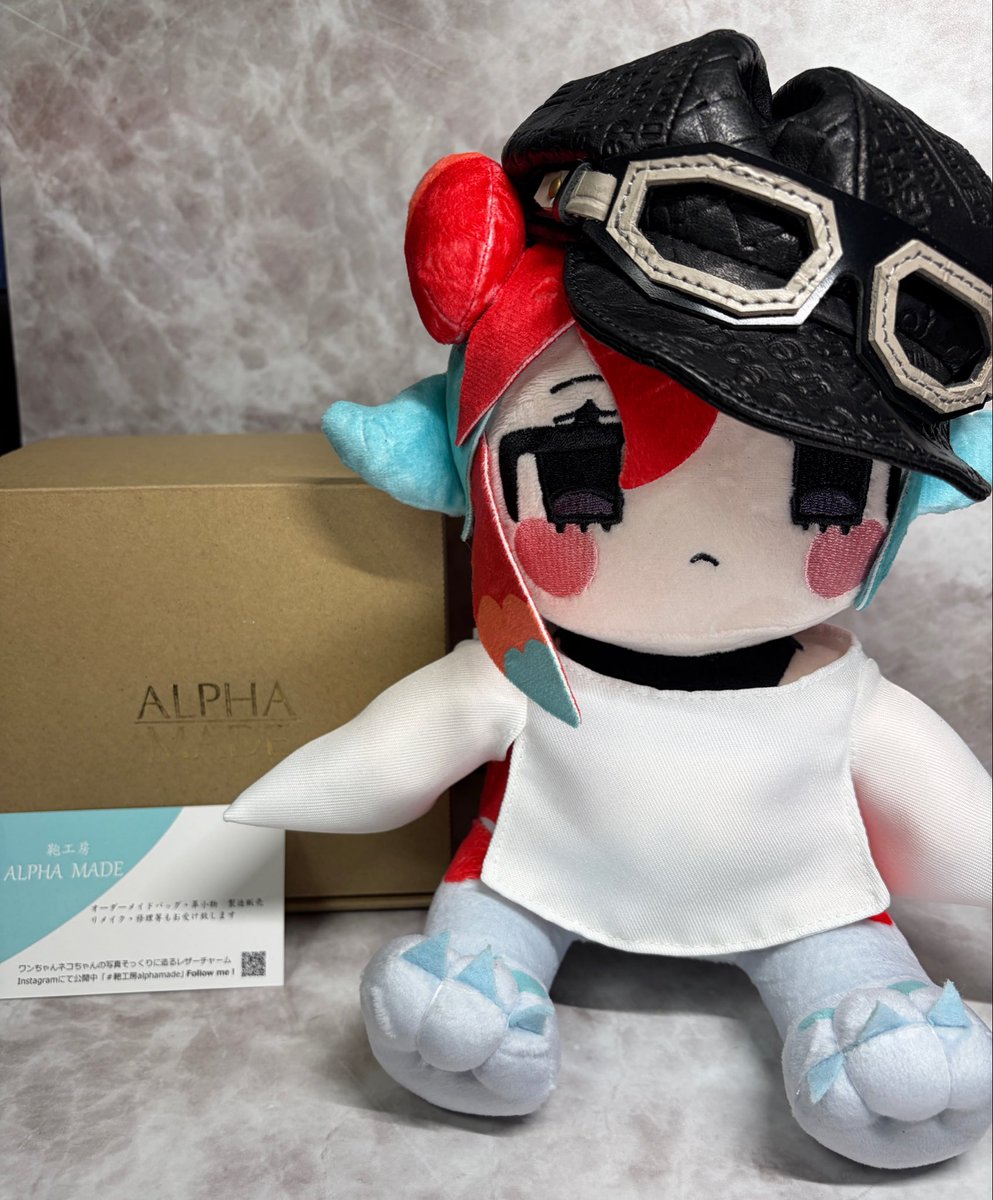 ぬいFes大阪02 でALPHA MADE(@ALPHAMADEbag )さんで革帽子を購入させて