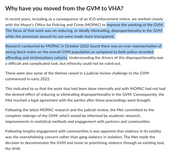CitiZenClips's tweet photo. @Benleo Met Police 'Disproportionality Matrix' &amp; Official VHA Documents https://t.co/htCOzZNI1y raises serious questions about two-tier policing and impartial law enforcement https://t.co/WBWaHVcBQ7
