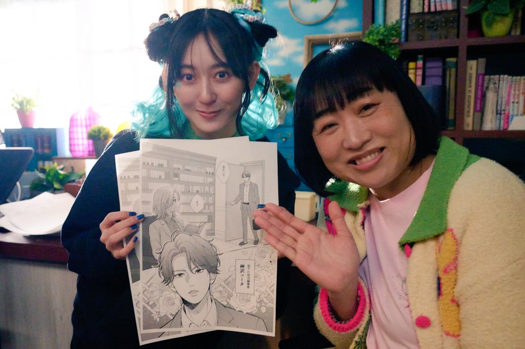 oshidoraEX's tweet photo. 【最終回 見逃し配信中✨️】
🔌 #ターミネーターと恋しちゃったら 🤖

♡– – – タミ恋off shot – – – ♡

エータに似ている⁉️
『ふと恋』の新キャラは…
 "神沢コータ"  👔✨️

たしかにどこか似ているような🤔💭

#タミ恋
#山﨑静代
#水嶋凜
#ふと恋
#時沢エータ https://t.co/X25MlErNuo