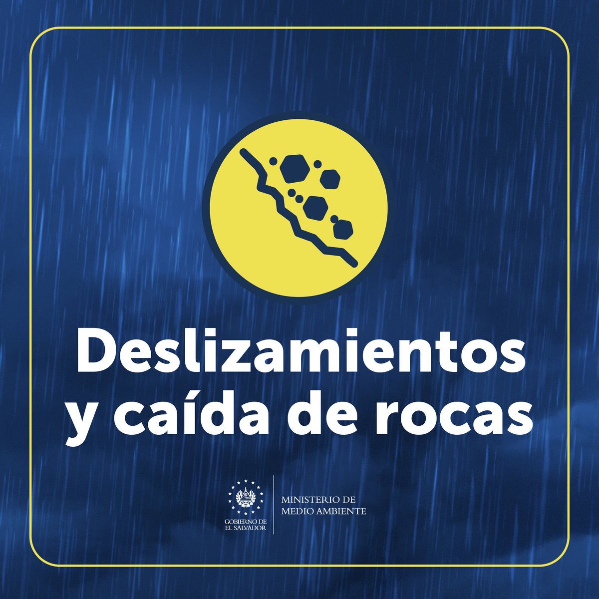MedioAmbienteSV's tweet photo. 📌#ElObservatorioInforma ATENCIÓN
Deslizamientos y caída de rocas que pueden afectar poblados y carreteras cerca de laderas alrededor del lago de Coatepeque y cordillera Apaneca. Énfasis en:
➡️calle que baja al lago de Coatepeque,
➡️calle a Los Naranjos entre Sonzacate y cantón Las Cruces, y 
➡️Ruta de Las Flores.