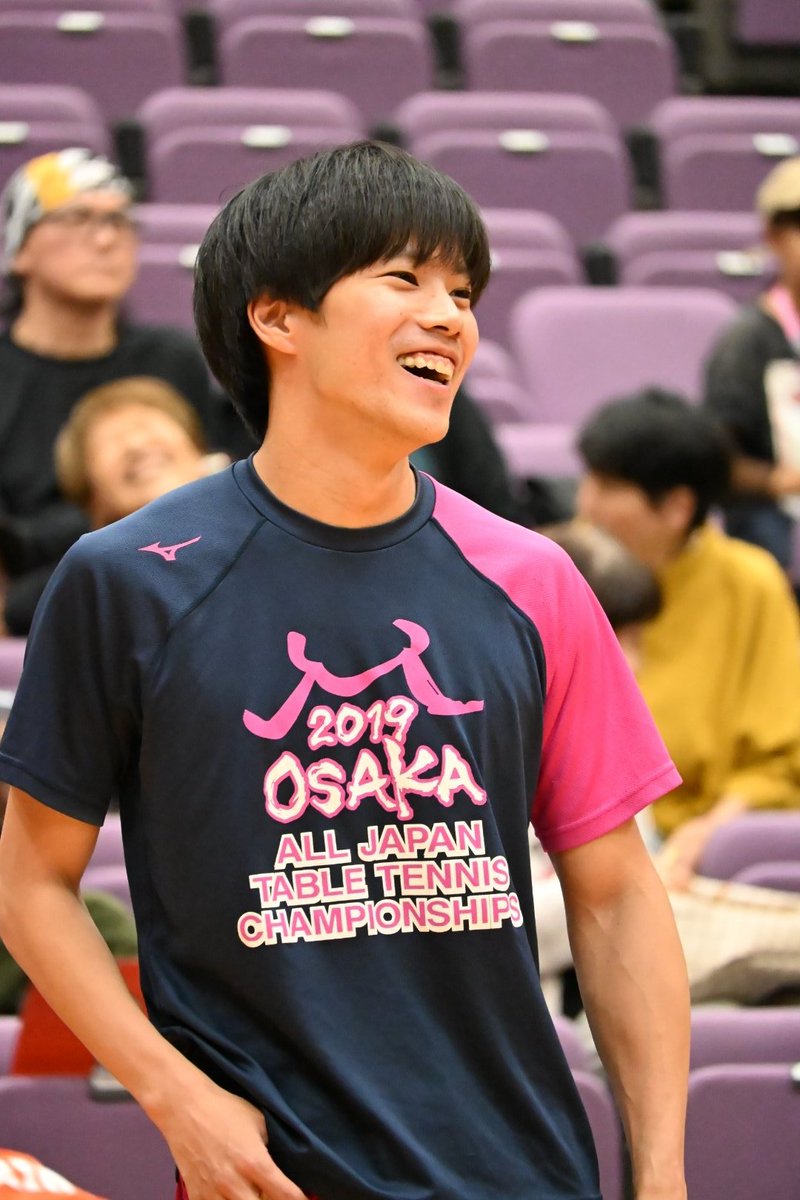ha_ya_yah's tweet photo. 【ばんがいへん】
練習中の笑顔😆✨
#前期日本卓球リーグ福島大会
#協和キリン卓球部
#関西卓球アカデミー
#石黒翼　選手(日本リーグ登録はないですが…練習に参加されていて、思わずパシャリ📷しちゃいました🙇)
#宇田幸矢　選手
#木造勇人　選手
#宮川昌大　選手 https://t.co/XDTHPCpH6q