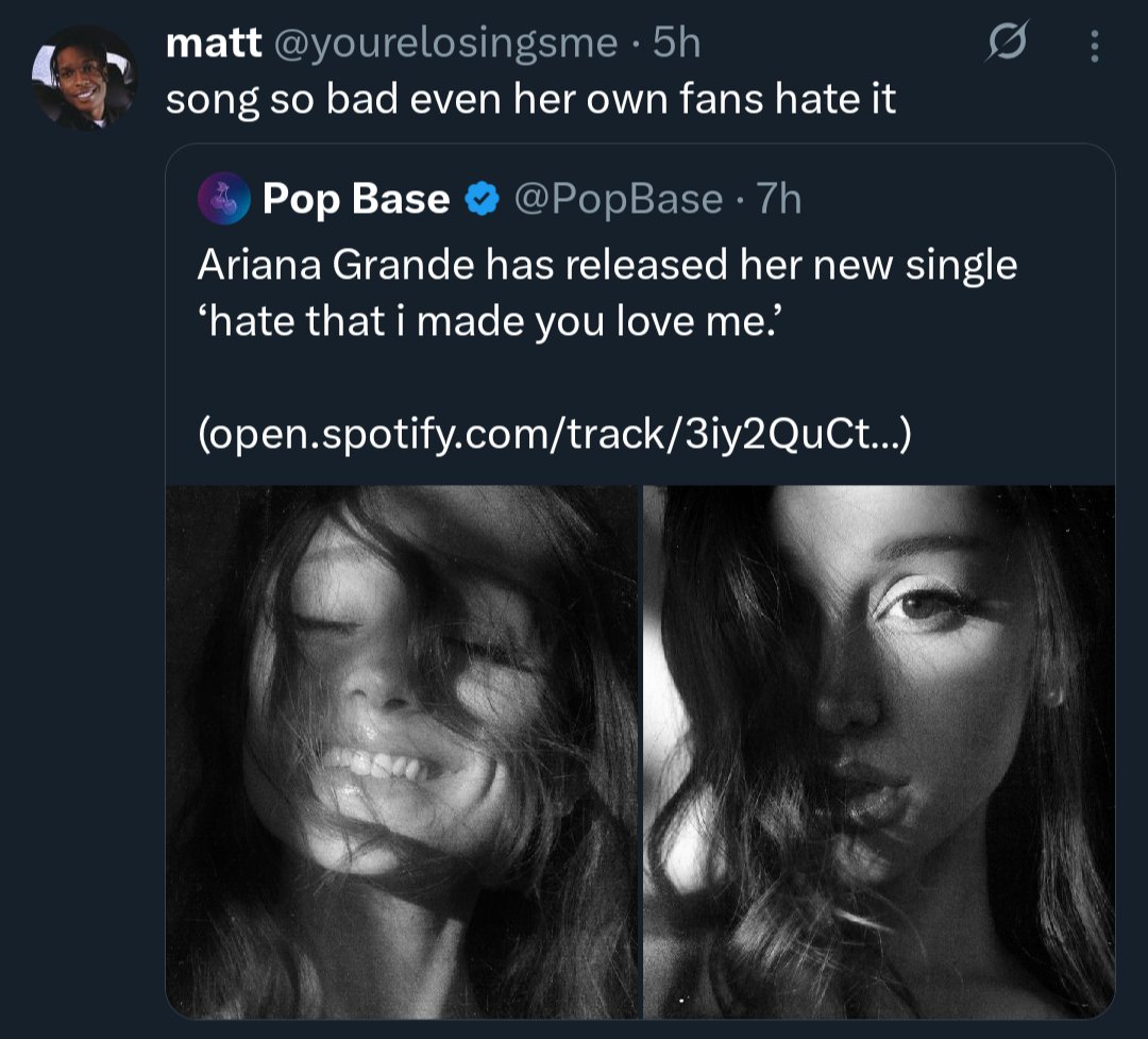 Eira_Celeste's tweet photo. @arigrenaissance fans r so disappointed by her new song that even while watching her they keep thinking abt BTS
imagine watching ur fav perform but ur attention is somewhere else😂her first show back in yrs&amp;fans simply can’t celebrate it w/o bringing up other artists
feeling bad for homewreckiana https://t.co/9PMWuit8Xj