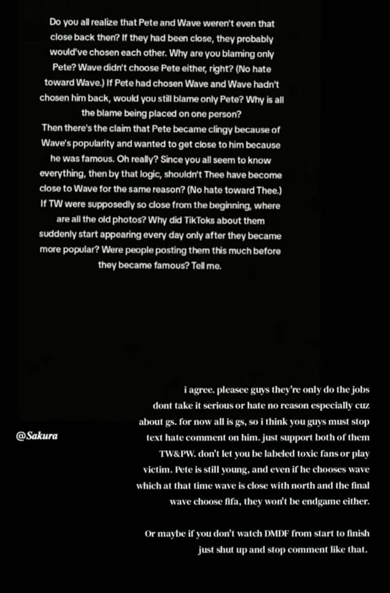 singtowavey's tweet photo. True ๐๐ป
#tthi_eks
#protectpete #protectwave https://t.co/2XsOaMoVkw