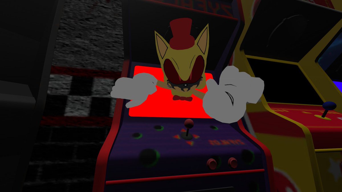 1985Afton's tweet photo. Some pics I took as 15’ golden Sonic on VRC 

Avi by @GoldenFoxyOGYT https://t.co/MM890mZzhI