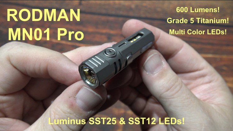 CharlesBridgTec's tweet photo. Here is the Rodman MN01 Pro Titanium key chain flashlight. Sporting both the Luminus SST25 & SST12 LEDs. 600 lumens. Multi color LEDs including UV. 180mAh internal battery.
#Rodman #MN01Pro #FlashlightReviews #EDC #CharlesBridgTec
https://t.co/W8gxi5cGUg https://t.co/qyuL5lkzxe