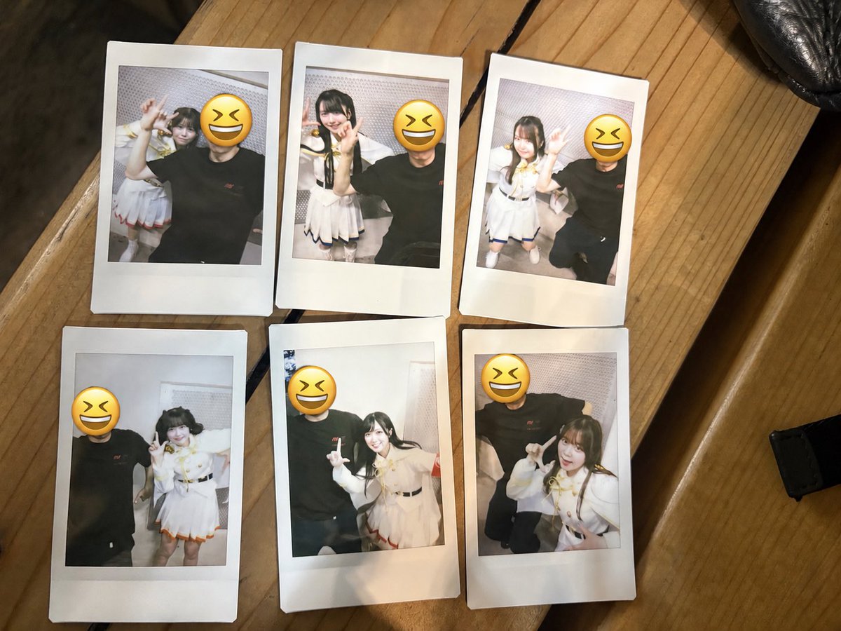 朝凪様 チェキまとめ vsライブレボルト。 お詫びチェキ回収してきた、ソロ6枚は全員でソイポ