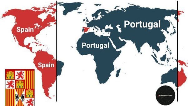 trad_west_'s tweet photo. Today, June 7, is the day Spain and Portugal divided the world in half. https://t.co/C7dm8hK2gC