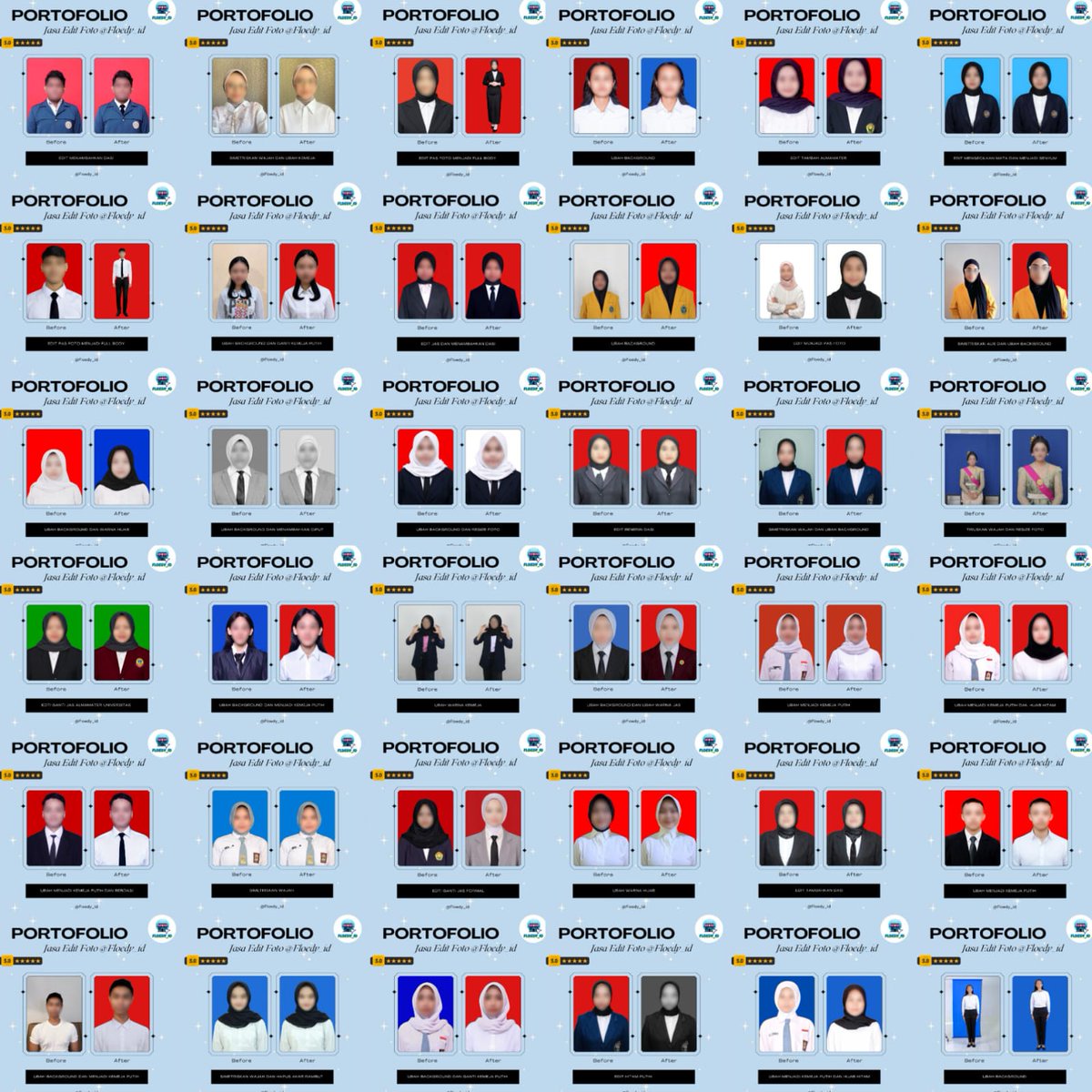 Floedy_id2's tweet photo. @jkvtaa Siniii kak, mau di edit gimana? Send detail foto nya ke WA yukk sekarang https://t.co/3vyZX46HRR 😍🙏🏻 murah meriah kok start 1-7k aja, di jamin amanah dan langsung di proses, payment diakhir ✨ tunggu apalagi?? gass orderr!!
📌 Testimoni &amp; Portofolio : https://t.co/4YR15jpVJH https://t.co/gATHauKueR