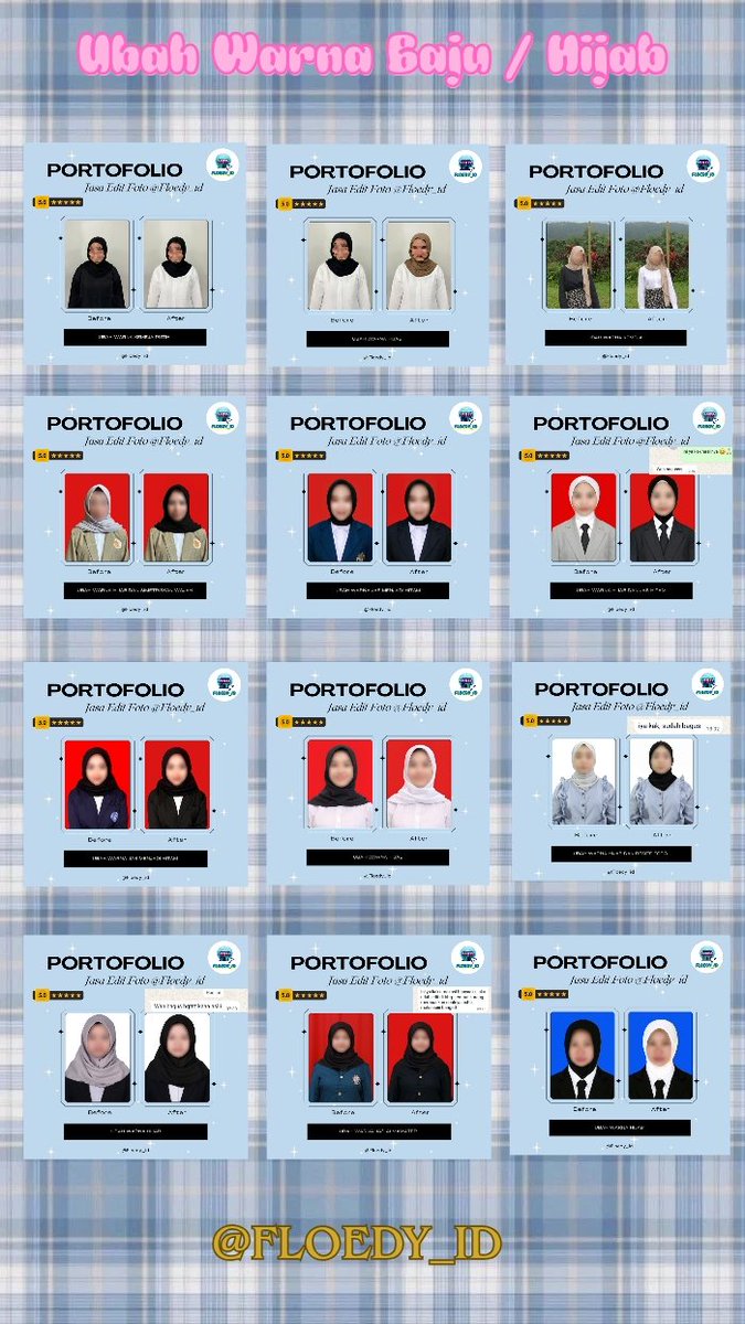 Floedy_id2's tweet photo. @jkvtaa Siniii kak, mau di edit gimana? Send detail foto nya ke WA yukk sekarang https://t.co/3vyZX46HRR 😍🙏🏻 murah meriah kok start 1-7k aja, di jamin amanah dan langsung di proses, payment diakhir ✨ tunggu apalagi?? gass orderr!!
📌 Testimoni &amp; Portofolio : https://t.co/4YR15jpVJH https://t.co/gATHauKueR
