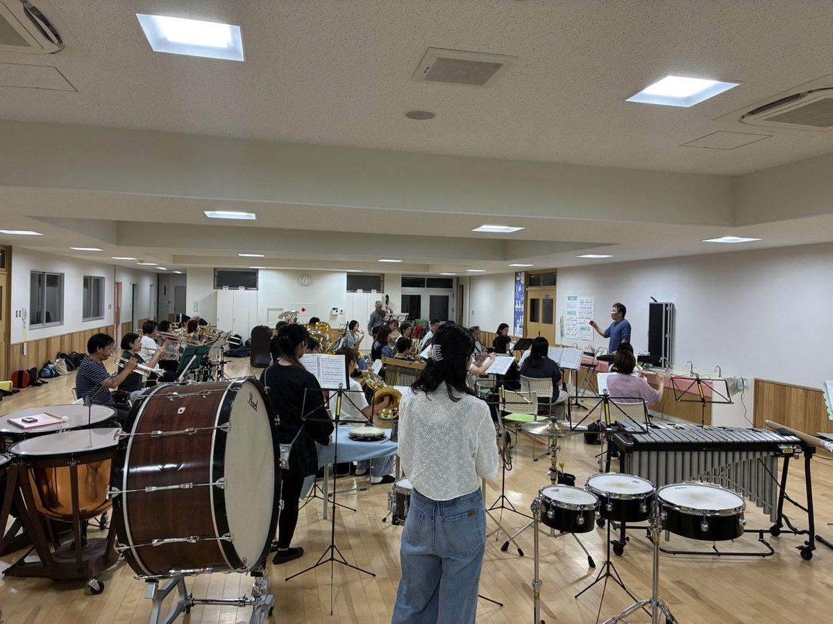 EbinaWind's tweet photo. こんばんは🌝

昨日はなんと………
3名の見学者をお迎えしての通常練習となりました✨✨

ユーフォ2名、ホルン1名。
えびすいの金管がまたさらにパワーアップ…の、予感…？笑

#えびすい #海老名 #吹奏楽 https://t.co/M0zvCi32tP