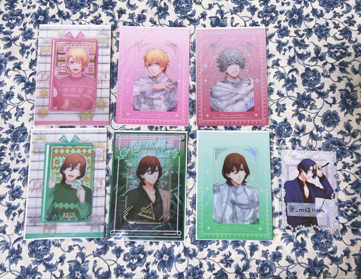_ms2tiam's tweet photo. 【譲渡】うたプリ ビジュカ

譲：翔、嶺二、蘭丸
求：定価＋送料

1枚からでもお気軽にお声掛けください❄️ https://t.co/b6OMgpWFS4