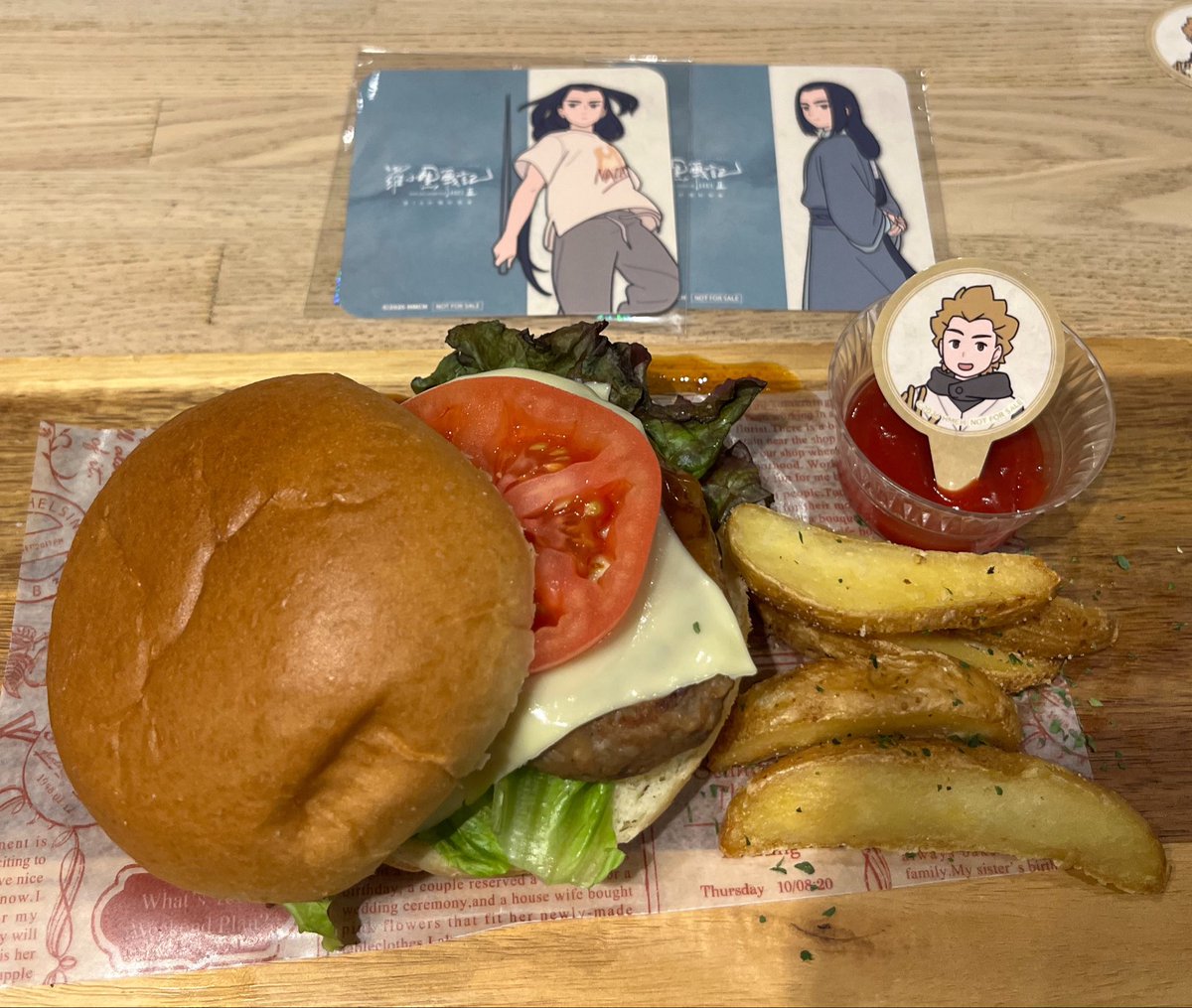 ho333hei's tweet photo. 羅小黒戦記コラボカフェ行ってきました。まだお腹苦しいです。六人がかりでコースターは揃ったけど、ピックが被りまくりでした。楽しかった〜✨ https://t.co/brrO41BvTu
