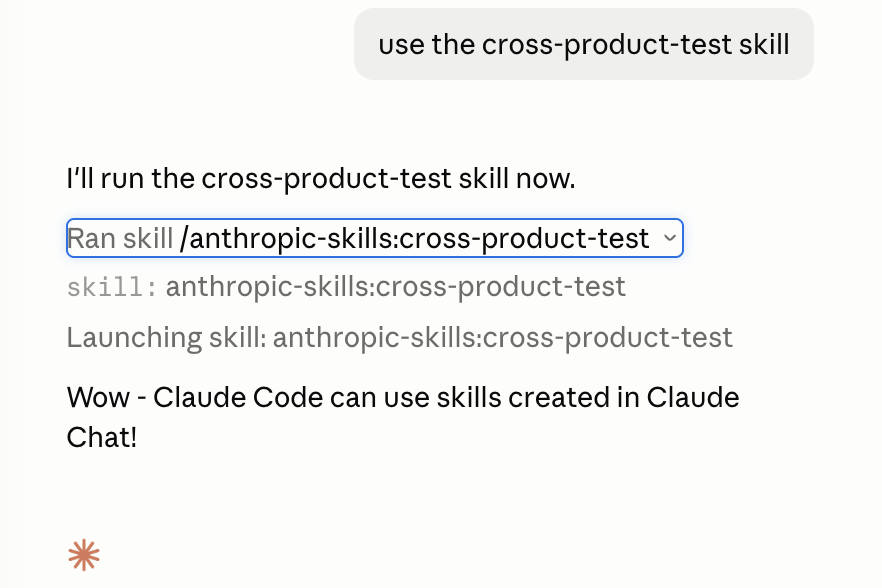 ChristianSextl's tweet photo. Hey @AnthropicAI @bcherny  since when can Code use skills created in Claude Chat? https://t.co/xIVuOaLXX0