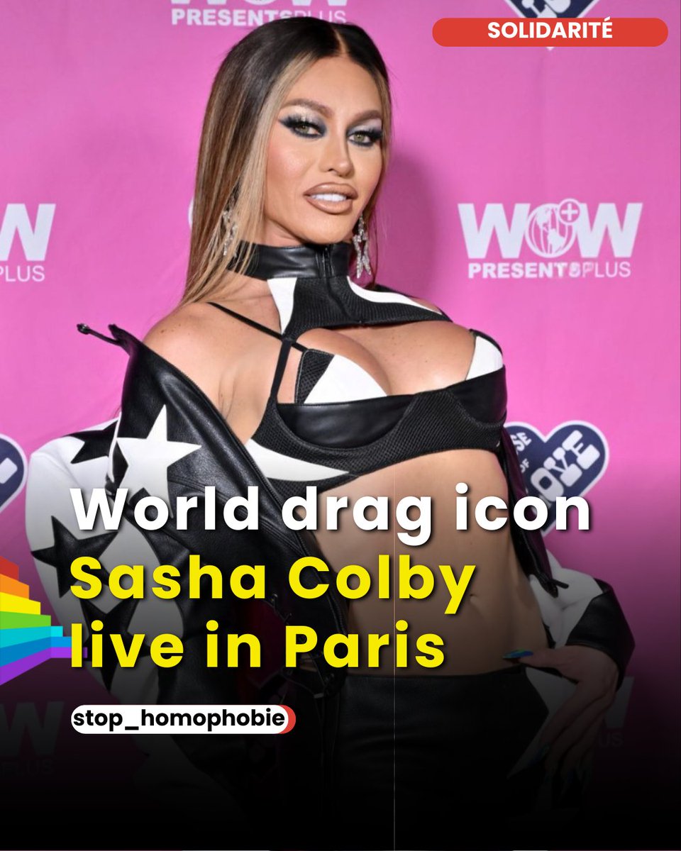 stop_homophobie's tweet photo. ✨ Sasha Colby à Paris ✨

Le 12 juin 2026, les Folies Bergère accueilleront un événement exceptionnel : Cabaret Cares – Sasha Colby’s Dolls Folies 💫

Icône mondiale du drag et gagnante de RuPaul’s Drag Race, Sasha Colby sera en tête d’affiche d’une soirée unique réunissant des figures majeures du drag international et de la scène parisienne.

🎭 Un cabaret spectaculaire
🔥 Des performances drag d’envergure internationale
🤍 Une soirée aussi festive que solidaire

Au-delà du show, l’événement soutient des associations engagées auprès des personnes LGBTQIA+ en situation de vulnérabilité, notamment des dispositifs d’hébergement d’urgence.

📍 Folies Bergère – Paris
📅 12 juin 2026
🎟️ Places limitées : https://t.co/h7G6Bl4Pck 

Un rendez-vous rare, entre scène, émotion et engagement.

🔗 https://t.co/OJecFhEbqN

#SashaColby #CabaretCares #DragShow #Paris #FoliesBergere #DragRace #LGBTQIA #DragQueen #QueerArt #EvenementParis #Cabaret #StopHomophobie