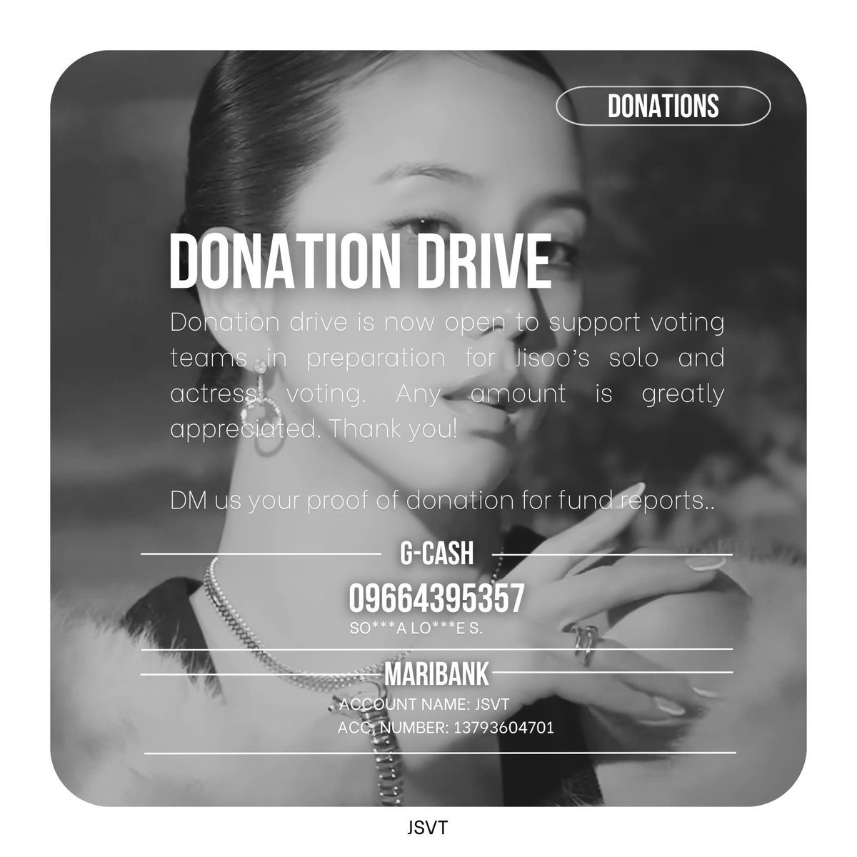 KIMJISOOVT's tweet photo. [🚨] PREPARATION

Download the following app in preparation for #JISOO's album.

We recommend having multiple accounts to maximize your votes.

For donations, please check the photo and always include a note indicating whether it is for Actress or  Album

Credits: @/xinch_23 https://t.co/mTA3RgWJ3z