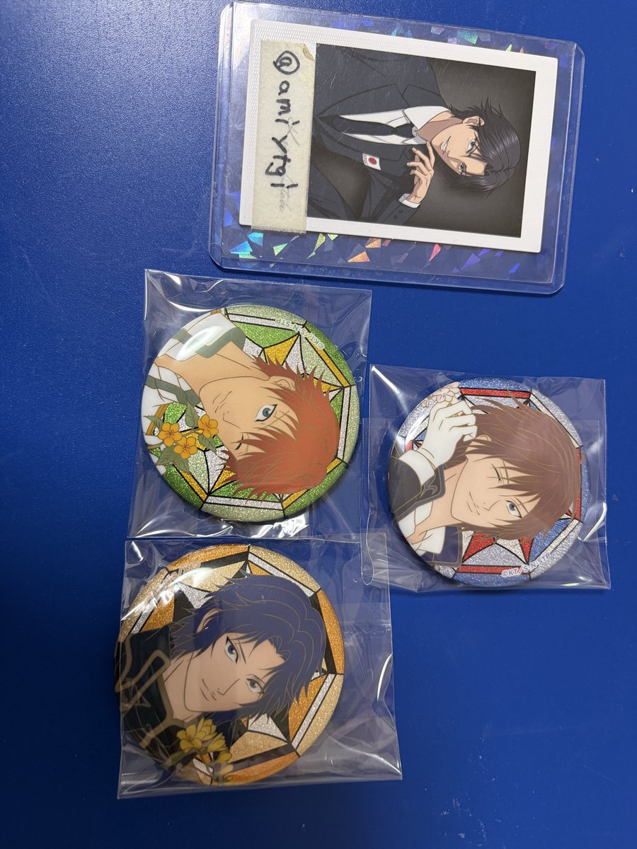 amiytgi's tweet photo. 【交換】新テニスの王子様 テニプリ 庭球浪漫 ラメキラカンバッジコレクション 缶バッジ 
譲) 不二、幸村、千石
求) 跡部>丸井>白石

跡部との交換最優先。

跡部以外との交換は2点〜優先。
郵送希望 https://t.co/xbEPrSelU7