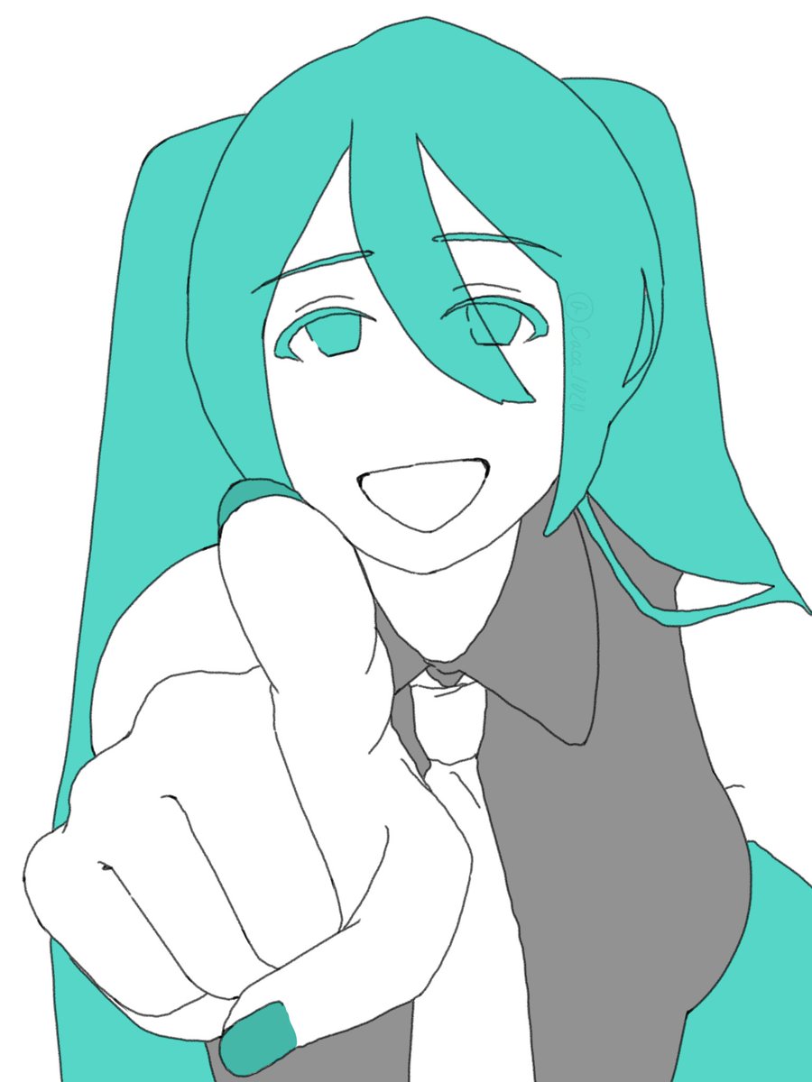 Caca_1020's tweet photo. #初音ミク 
#illustration 
みくさんの掘ったでかい落とし穴に落ちてバカにされたい https://t.co/VIWy3cEeof