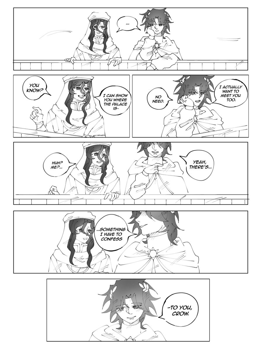 cmethern0's tweet photo. "Some times in November"

A short #crownuelo comic

(⚠️: OOC, read from left to right)

#elancrow #elanuelo #outlyingcrow
(2/4) https://t.co/xrRX2DJipq