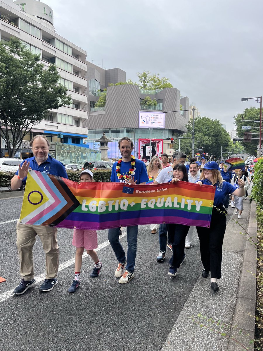 corinne_casha's tweet photo. Proud to stand with the LGBTIQ+ community at #TokyoPride2026! 🇲🇹🇯🇵

Today, I participated in the parade alongside EU Ambassadors as part of Team EU 🇪🇺 @EUinJapan, local NPOs & the diplomatic community, to champion diversity, inclusion, and equality for all. 🌈✨  

I also visited the  @visitmaltajp stand and met our hardworking team promoting Malta 🇲🇹 as a tourism destination. 

@Tokyo_R_Pride 
@MaltainJapan 
@MFTMalta 
@chrisfearne 
@RosianneCutajar 
@chriscutajar