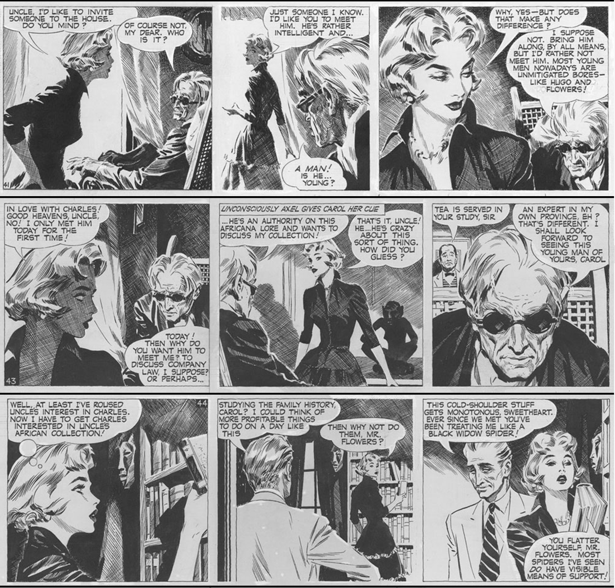 KevinWolffart's tweet photo. #DavidWright Carol Day 1956 - I can't say enough about his art. It's absolutely fantastic. Great figures, lighting, mood, feminine beauty and a hard, edgy feel overall. Proof that brush and quill aren't obsolete tools, they're just difficult to master... https://t.co/gJF9Vq51zO
