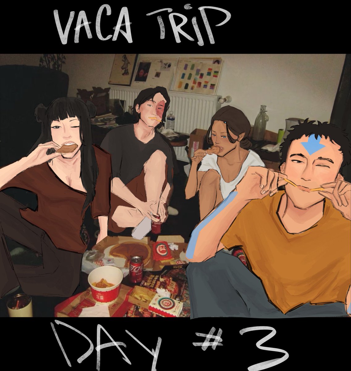 lanaspoofs's tweet photo. I JUST LOOOVEEE GAANG / ATLA MODERN COLLEGE AU 

this was rlly rushed and u can tell, more of these coming soon (maybe👀) #atla #avatarthelastairbender #collegeau #aang #gaang https://t.co/VnK0xSB8XW
