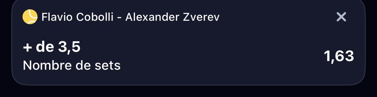xGAlertBot's tweet photo. Pour ceux pensant que Zverev prendra minimun 1 set aujourd’hui vous avez un surebet ici 👈 

📊 ROI +3.56%

Il faut activer le gain booste sur BET365 🚀🎾 

#TeamParieur #Zverev #Tennis https://t.co/u7dEErIfUk