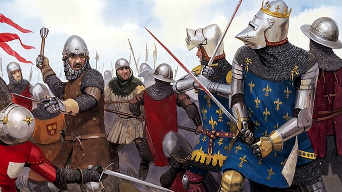 olivierbianchi1's tweet photo. Édouard III jugea trop risqué d'attaquer l'armée française, plus nombreuse, et, à court de vivres, fut contraint de se replier vers le nord et d'abandonner son invasion sans livrer la bataille décisive qu'il espérait. Ici nous allons quand même jouer la bataille. ⤵️ https://t.co/xPA7LV4SJQ