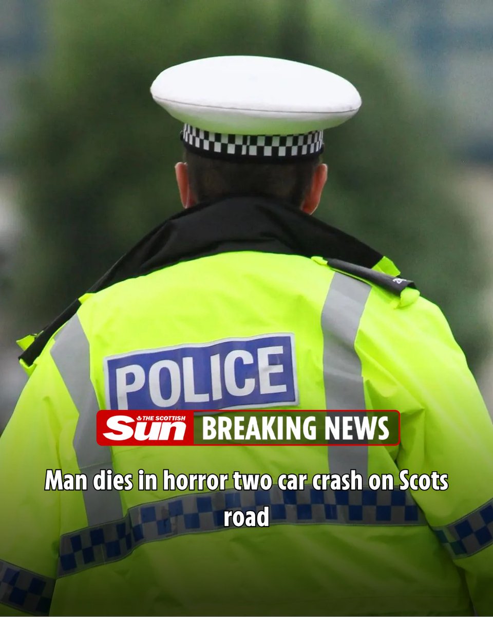 ScottishSun's tweet photo. Man dies in horror two car crash on Scots road
https://t.co/ofRzrhyAp8 https://t.co/O1Sc4WzUTL