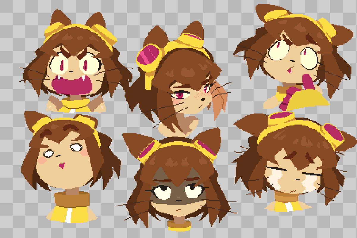 Landmily1's tweet photo. 顔表現の練習  feat.kit
#ドット絵　＃Pixelart https://t.co/aSiDnRV8Bg