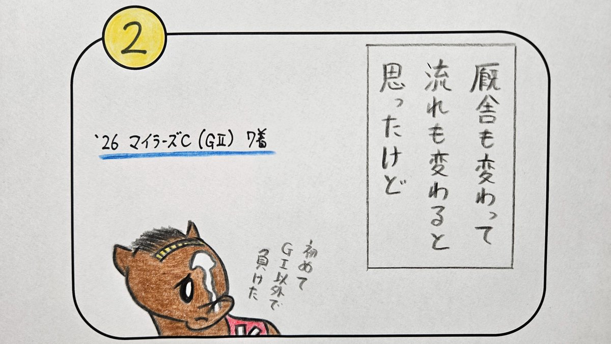 Horse_cartoon's tweet photo. 第588話｢GⅠだけ｣

#安田記念
#シックスペンス https://t.co/dKcKSd0LdE
