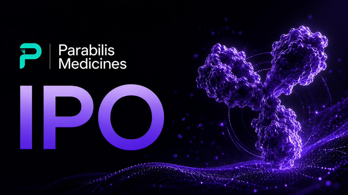 fintchone's tweet photo. 🧬 New IPO: Parabilis Medicines (#PBLS)
A new IPO is now available in the Fintch app.
Parabilis Medicines (formerly FogPharma) is a Cambridge, Massachusetts clinical-stage biopharmaceutical company founded in 2015. Develops Helicons - a novel class of stabilized, cell-penetrant alpha-helical peptides engineered to bind flat protein-protein interaction surfaces historically considered "undruggable". Over 10+ years has built a platform combining proprietary data, lab innovations, and AI/physics-based algorithms. CEO, Chairman, and President is Mathai Mammen, M.D., Ph.D., formerly Global Head of R&D at Johnson & Johnson. 200+ employees.
Bet on: lead candidate zolucatetide (formerly FOG-001) - the world's first direct inhibitor of the β-catenin:TCF protein-protein interaction, the critical node of the Wnt/β-catenin pathway whose mutations appear in 30-40% of all cancers + clinical activity confirmed in 150+ patients in Phase 1/2 + desmoid tumors program with FDA Fast Track (Nov 2025) and FDA Orphan Drug Designation (March 2026), Phase 3 planned H1 2027 + Helicons solve three problems at once: large enough for flat PPI surfaces, small enough to penetrate cells, stable enough to resist degradation + Regeneron strategic collaboration (May 2026) worth up to $2.3B + the only publicly-traded clinical company in the stabilized cell-penetrant peptide segment with proven human activity.
📊 Key terms
- Price range: $17-19 per share
- Shares offered: 25,000,000
- IPO net proceeds to company: ~$413.6M at midpoint $18
- Exchange: Nasdaq Global Market | Ticker: PBLS
- Pricing: June 9, 2026 | Trading: June 10, 2026
- Lock-up: 93 days
💰 Financials
- Revenue: $0 - clinical stage, no commercial sales
- Last private round (January 2026): $305M - oversubscribed
- Regeneron partnership: $50M upfront + $75M equity in the IPO (at 90% of IPO price - a direct partner confidence signal) + up to $2.3B in potential milestones
- Total raised over company history: ~$750M+
- IPO proceeds use: Phase 3 zolucatetide in desmoid tumors (launch H1 2027), continuing Phase 1/2 across FAP/HCC and other Wnt-driven tumors, advancing ERG and AR degraders toward Phase 1, β-catenin degrader program, Helicon platform, general corporate purposes
🎯 Thesis
Desmoid tumors are an ultra-rare neoplasm with ~3,500 new US cases annually and no standard of care - the first approved targeted therapy holds a near-monopoly position. Beyond desmoid, the Wnt/β-catenin pathway is active in 30-40% of all cancers, making a successful β-catenin inhibitor potentially transformative across oncology - a market measured in tens of billions. Additional Phase 1/2 signals: FAP (52.2% desmoid diameter reduction plus polyp burden reduction), HCC (9-month partial response in a CTNNB1-mutant patient), MSS colorectal, ACP, and more. No direct analogs for zolucatetide - β-catenin was called a "Holy Grail" and "undruggable" since the early 1990s. Indirect desmoid competitors: sotorasib, nivolumab/immunotherapy. Cell-penetrant peptide peers (CellForce, Aileron) are earlier-stage and smaller. Key risk: $0 revenue, binary clinical/regulatory outcomes, capital-intensive Phase 3 runway.
🏛️ Joint lead bookrunners:
Leerink Partners, BofA Securities, Evercore ISI, Guggenheim Securities. Bookrunner: LifeSci Capital.
📅 Deadline: June 9, 2026 (inclusive)
📲 Explore the deal in the Fintch app:
Download
https://t.co/CqMT1GPNnI