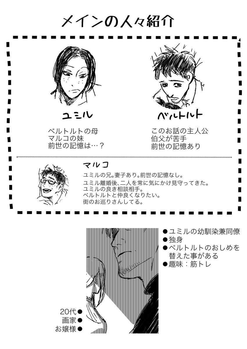 ymir60's tweet photo. 今まで母と息子関連色々書き殴ってきたから情報ふわふわだけど、ここら辺はなんとなく確定してる。 https://t.co/J4KcezTjgq