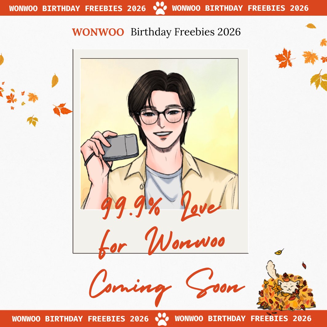 flexrdelacore's tweet photo. #WONWOO Birthday freebies 2026. 

soon. https://t.co/cGlCt77KZb