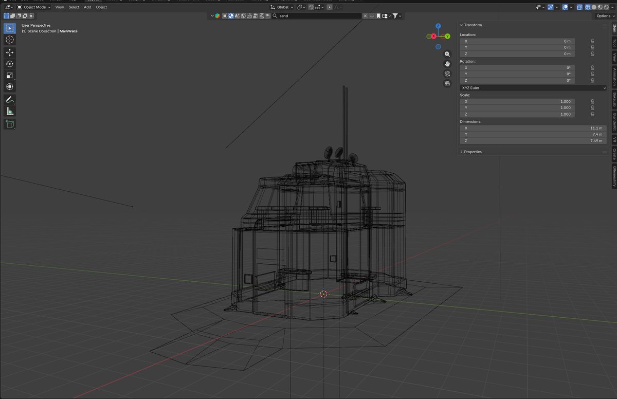 MindExplorers's tweet photo. New Admin Building for Outpost Delta One Zero - to house a Courier Depot, Trading Post and Flight Control. Super low poly at 3.5K verts - ready to bake the textures and get it in game. #Blender #IndieGameDev #webgl #browser #scifigame https://t.co/mw881snin4  😁 https://t.co/M6cYdDDxzO