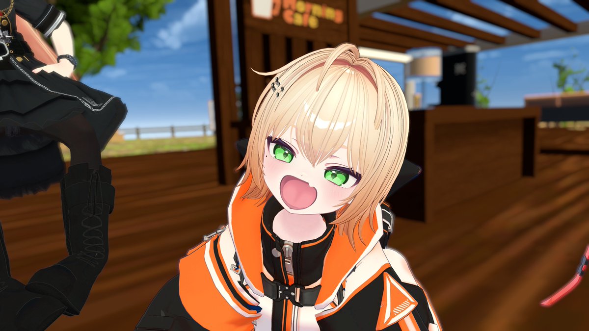 akai_nan's tweet photo. 取れ高の続き

・モーニングカフェ会

#VRChat 
#VRCモーニングカフェ会 https://t.co/kaf93BatkJ