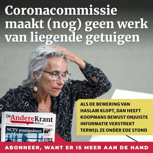 WimdenOudsten's tweet photo. Het heeft er alle schijn van dat viroloog prof. Marion Koopmans meineed heeft gepleegd tegenover de parlementaire enquêtecommissie Corona. Zij stelde tijdens haar verhoor op vrijdag 29 mei jongstleden pas op oudejaarsdag 2019 voor het eerst gehoord te hebben van de virusuitbraak in het Chinese Wuhan die tot de coronacrisis leidde, terwijl meerdere bronnen in haar professionele omgeving al weken eerder op de hoogte waren. De Andere Krant vroeg de coronacommissie hoe zij omgaat met mogelijk liegende getuigen. “Het oordeel van de commissie over een verhoor is straks voor iedereen terug te lezen als het eindrapport er is, in het eerste kwartaal van 2027”, aldus de woordvoerder. “Verder handelt de commissie naar bevind van zaken indien noodzakelijk.”
Lees het premium artikel: https://t.co/msw19X1bUl