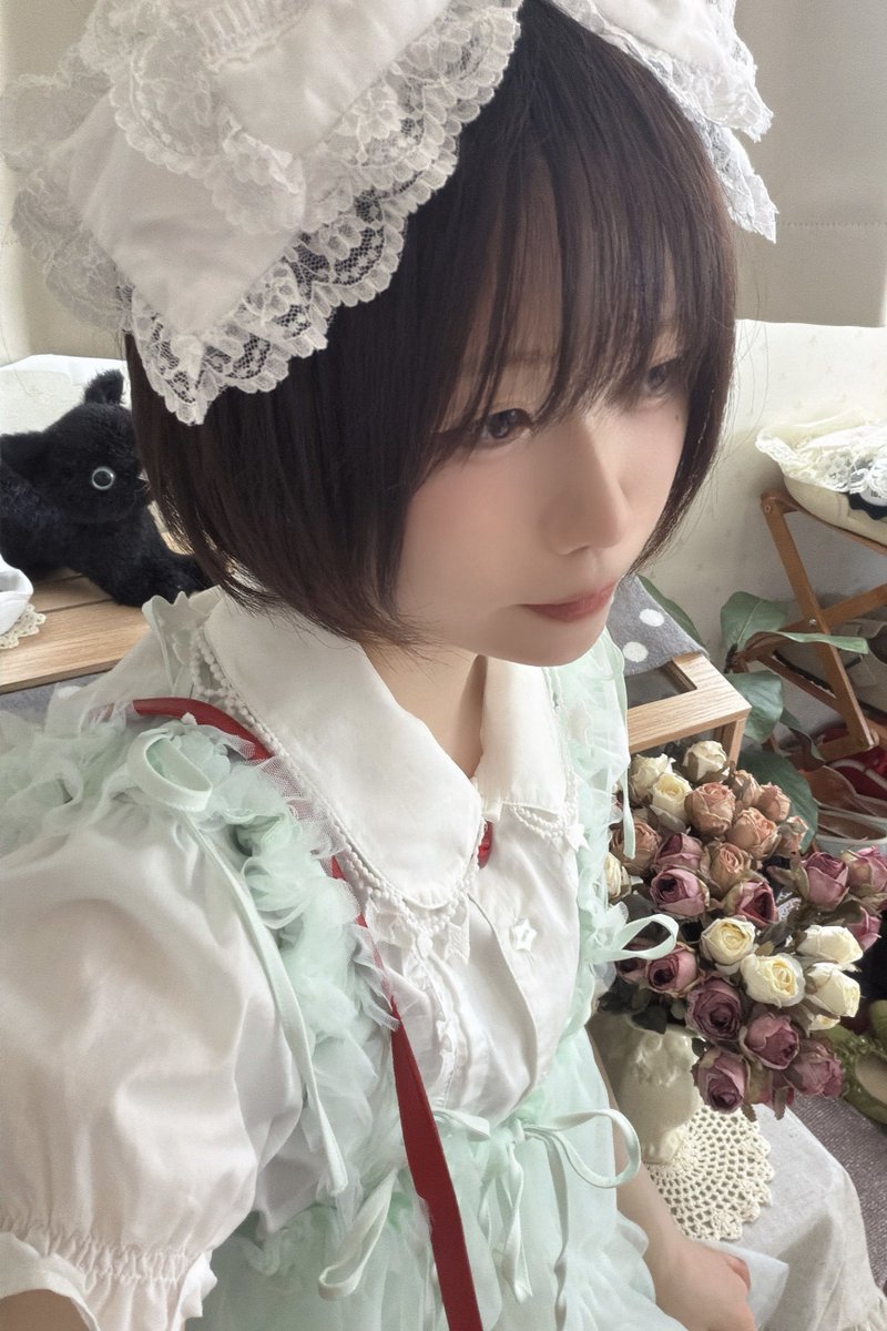 mineralx_x's tweet photo. merry jennyのチュールハーネスでクリームソーダコーデ🍀*゜ ふわふわなシルエットにリボンが可愛すぎる（т-т）#pr https://t.co/IrOkJfT0yt