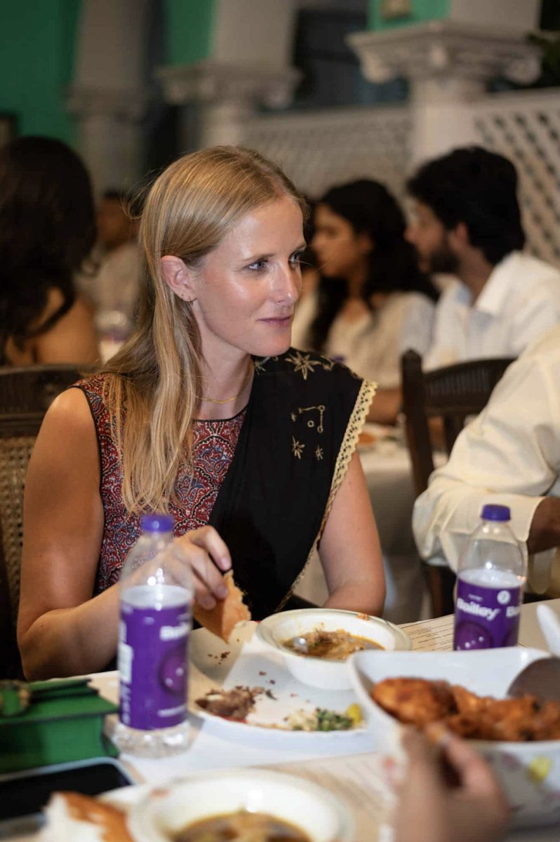 10xravi's tweet photo. New York is going crazy over invite-only supper clubs right now. Strangers at one long table, a meal that comes with a story. Hyderabad has been doing this quietly for years, and most people here still don't know it exists. Good to see our food finally going beyond the biryani.

My top 03 worth knowing:

1. The Long Table by Pragati Mitta. A lawyer who quit law to cook. She builds every dish around the Indian seasons, with a few international touches, and talks you through each one as it hits the table.

2. Pazirai by Samiya and Yunus. Dinner inside a 127-year-old heritage home. The old Hyderabadi recipes (Biryani, Kebabs, Marag and few surprises) most families stopped making, served the way they used to be. Dress traditional, they mean it.

3. Vinnu's Kitchen Saga, the 1st Telugu supper club and the newest one. Eight strangers, eight dishes, 8 PM. You walk in alone and leave with people you'll actually text again.

Hyderabad never lost the art of feeding people like guests. New York is selling it back to the world as a trend. We've just been calling it Sunday.