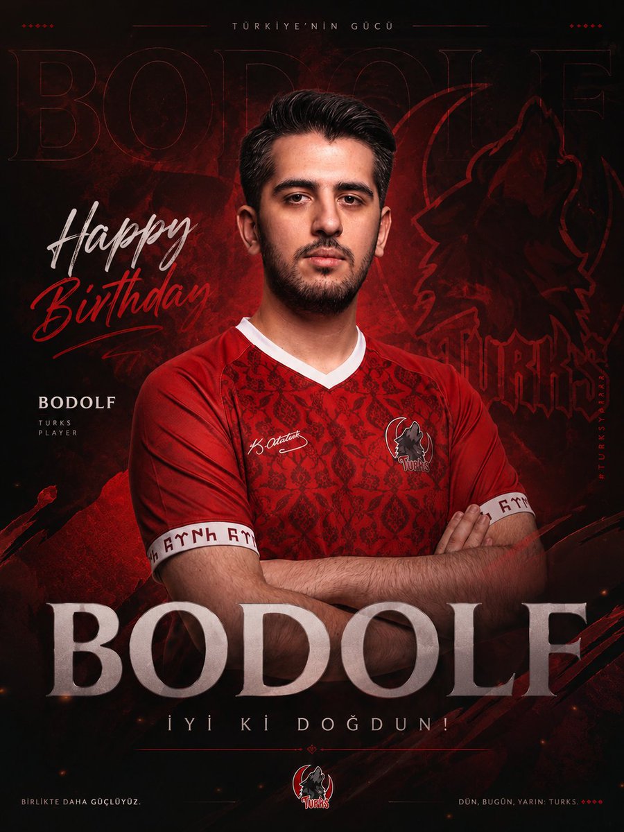 R6Turks's tweet photo. İyi ki doğdun @BodolfFPS 🥳🥳

Bugün takımımızın kaptanı ve dedesi @BodolfFPS'un doğum günü! Nice senelere kaptan 🥳🎂 https://t.co/2QyFvrxBgC