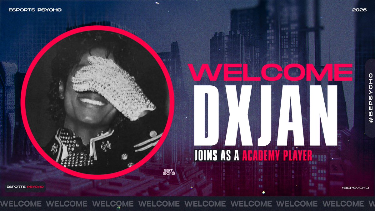 EsportsPsychoEU's tweet photo. Please welcome our newest arrival ✍️

@dxjanfnr 

stay tuned to see his standings in the future 😈

#BePsycho 🚀 https://t.co/cEU4yFksYv