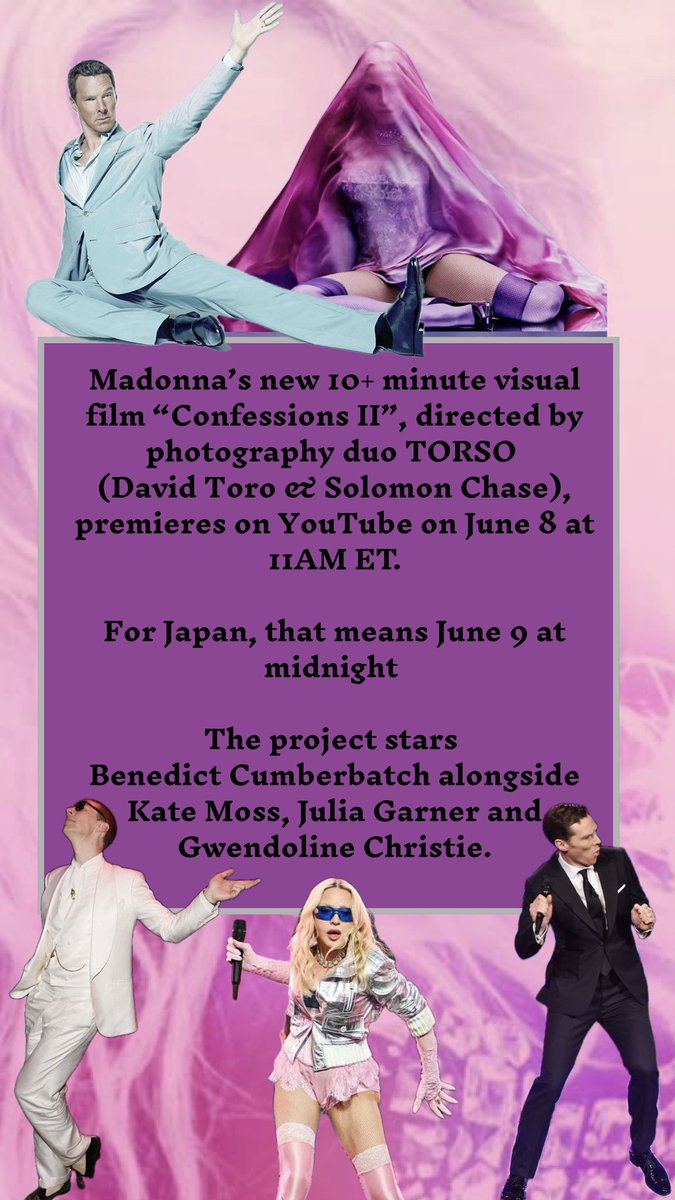 GhHannah41's tweet photo. @Madonna 
#madonna #BenedictCumberbatch https://t.co/XGwhknvuQr