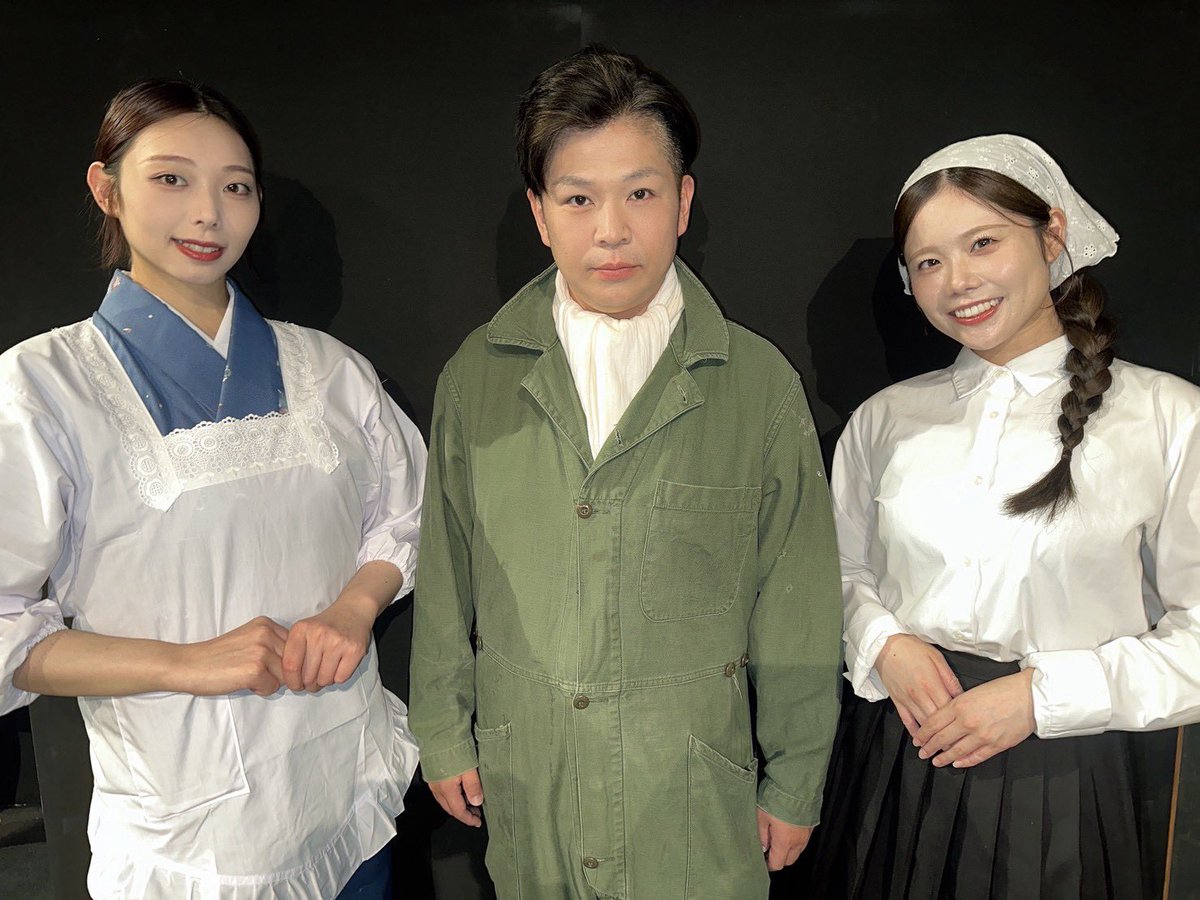L__angenoir70's tweet photo. #何でだよ 終演しました！

初めての皆様、初めてのストレート、初めての戦争物。他にも「初めて」が数年舞台をやってきて多々ある舞台でした。

色々必死で勝手に壁にぶち当たったりもしましたが笑
最高なメンバーの皆様とこの舞台ができて幸せです。

誠にありがとうございました！

木沢玲子-Nao https://t.co/y8fRFLaidQ