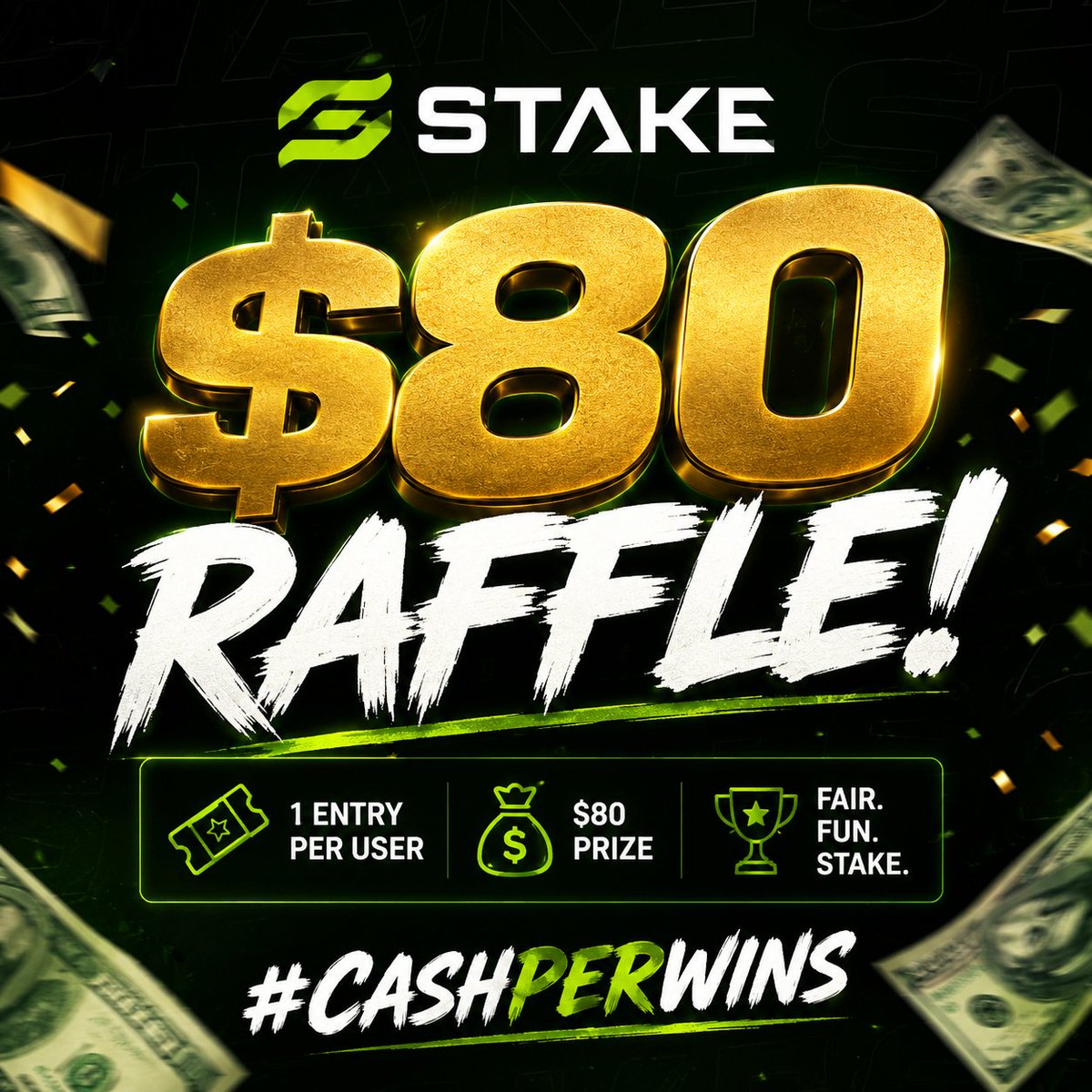 casper_322's tweet photo. $30 GIVEAWAY + 1 WINNER OF $50
Type KW: #CASHPERWINS
Send proof you're watching + your Kick username https://t.co/hePSDjXTDl