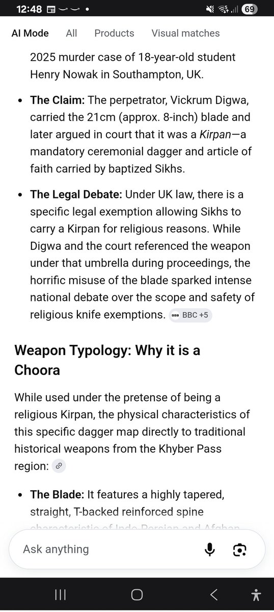 WildeMaster69's tweet photo. @video4me @JeevunSandher This knife was defended as a Kirpan by the savage and his defence team, so it was logged as a Kirpan. https://t.co/tCzBXxieIK